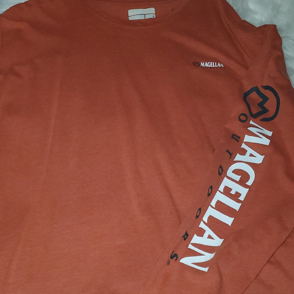 Magellan Outdoors Men's Rust Long Sleeve Tee